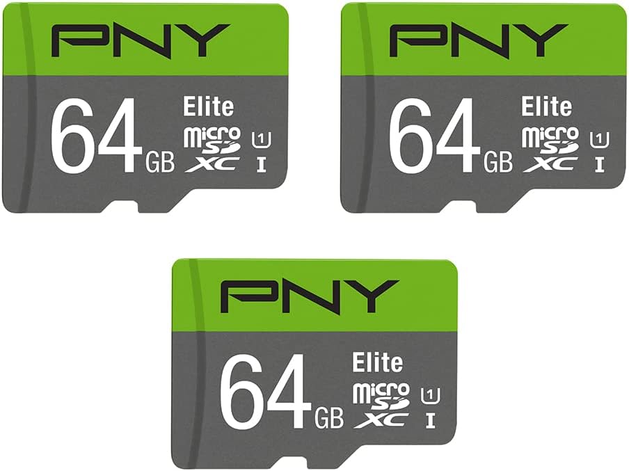 PNY 128GB Elite Class 10 U1 microSDXC Flash Memory Card - 100MB/s, Class 10, U1, Full HD, UHS-I, Micro SD (Pack of 2)