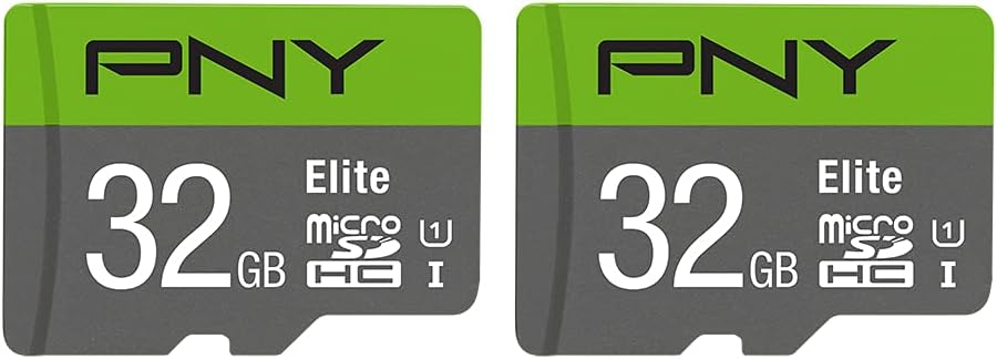 PNY 128GB Elite Class 10 U1 microSDXC Flash Memory Card - 100MB/s, Class 10, U1, Full HD, UHS-I, Micro SD (Pack of 2)