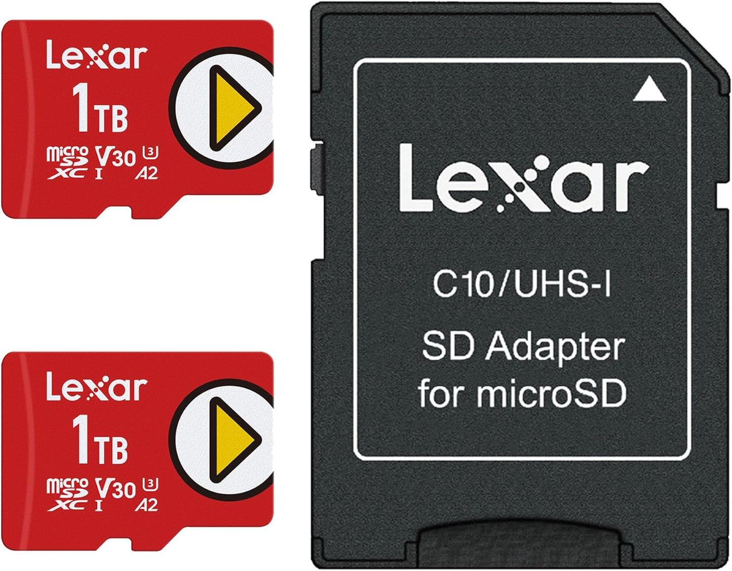 Lexar 1TB Play Blue Micro SD Card, UHS-I, C10, U3, V30, A2, 4K, Up to 160MB/s microSDXC Memory Card, Expanded Storage for Nintendo-Switch, Gaming Devices, Smartphones, Tablets (LMSPLBL001T-BNNNU)