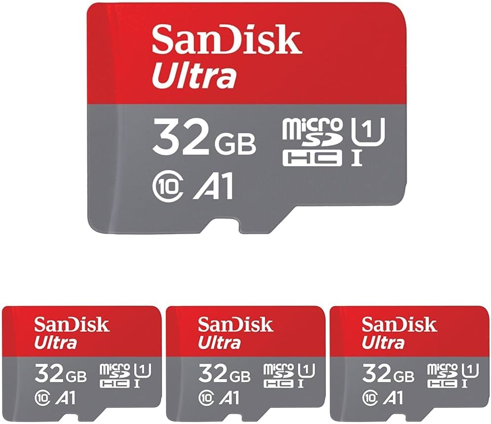SanDisk 256GB Ultra microSDXC UHS-I Memory Card with Adapter - Up to 150MB/s, C10, U1, Full HD, A1, MicroSD Card - SDSQUAC-256G-GN6MA [New Version]
