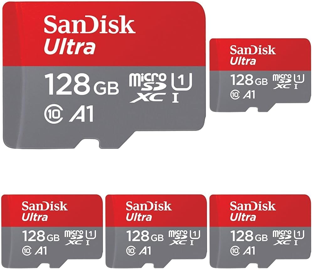 SanDisk 256GB Ultra microSDXC UHS-I Memory Card with Adapter - Up to 150MB/s, C10, U1, Full HD, A1, MicroSD Card - SDSQUAC-256G-GN6MA [New Version]
