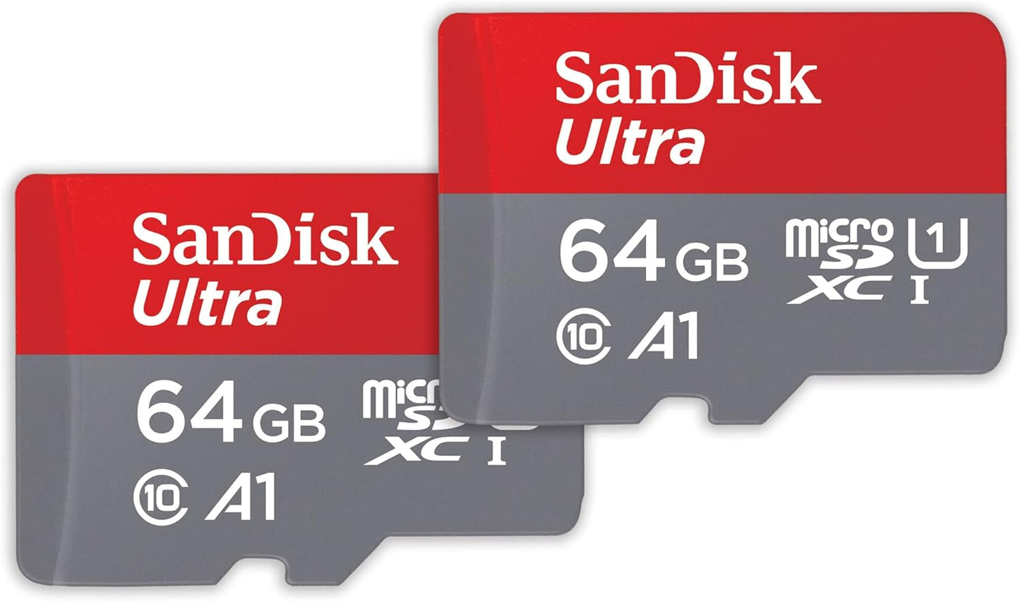 SanDisk 256GB Ultra microSDXC UHS-I Memory Card with Adapter - Up to 150MB/s, C10, U1, Full HD, A1, MicroSD Card - SDSQUAC-256G-GN6MA [New Version]