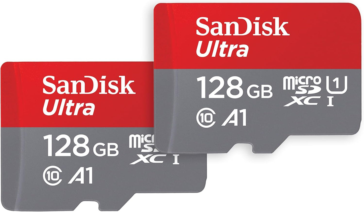 SanDisk 256GB Ultra microSDXC UHS-I Memory Card with Adapter - Up to 150MB/s, C10, U1, Full HD, A1, MicroSD Card - SDSQUAC-256G-GN6MA [New Version]