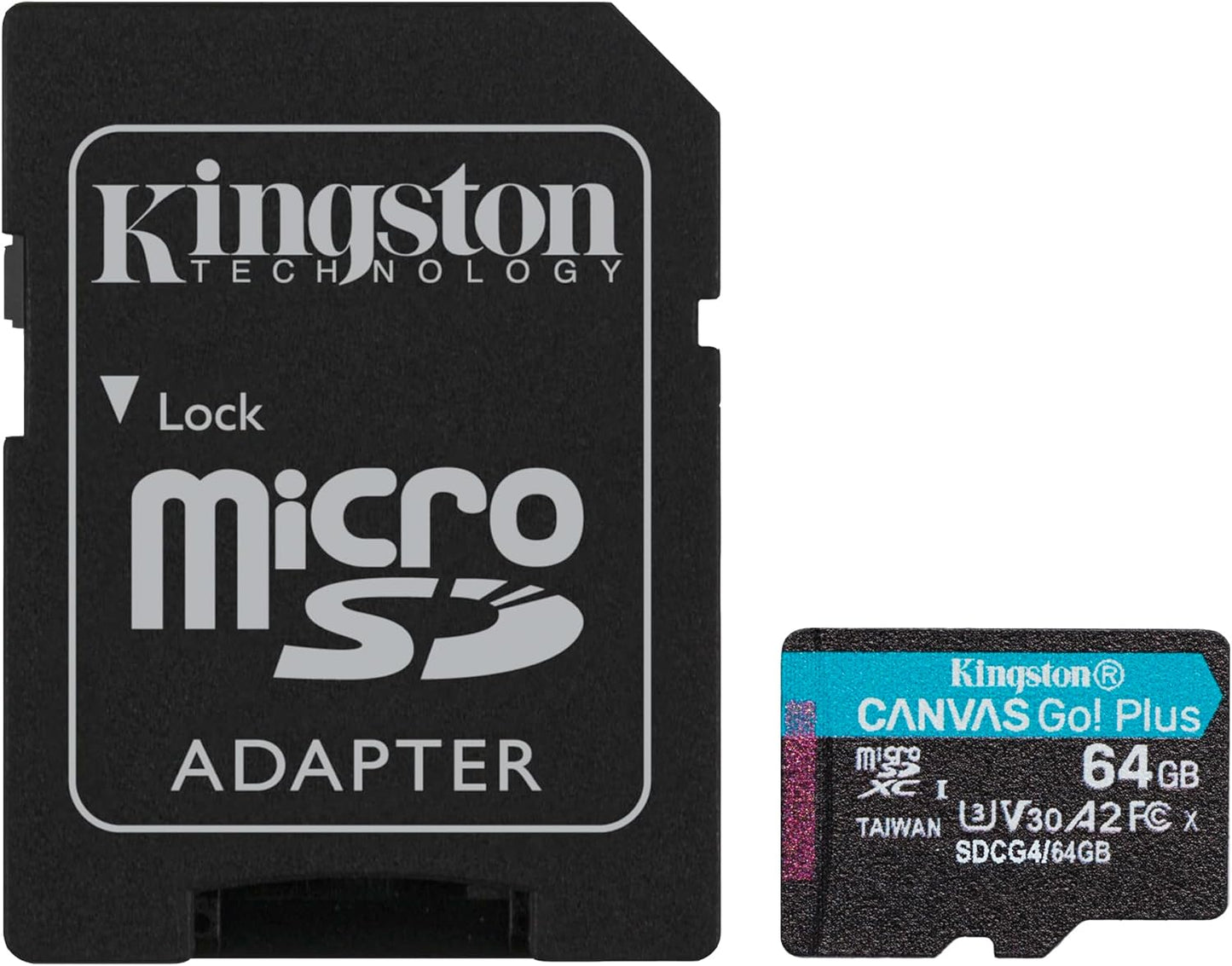 Kingston Canvas Go Plus 128GB microSD Card | Up to 200MB/s | Class 10, UHS-I, U3, V30, A2 | SDCG4/128GB
