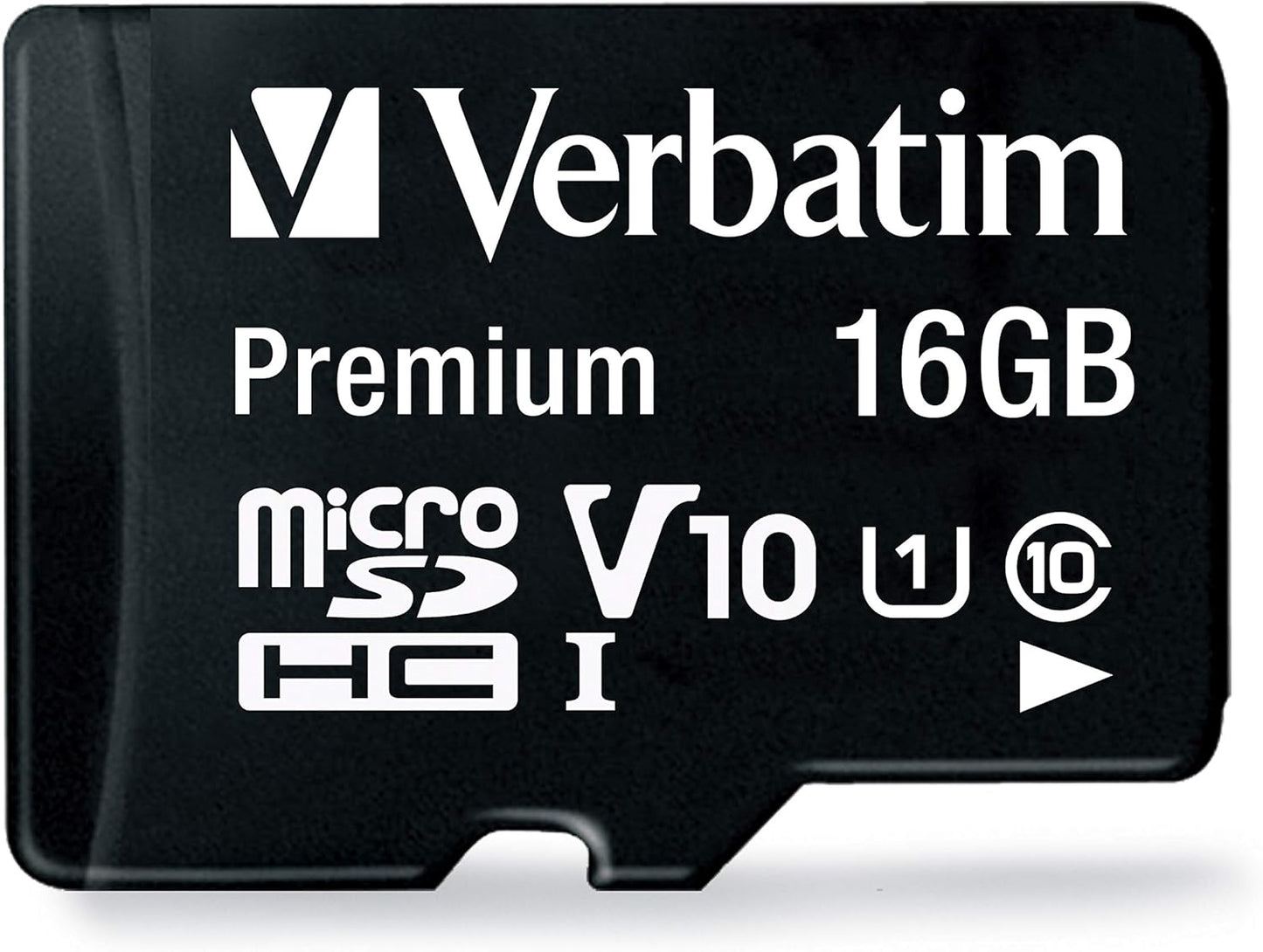 Verbatim 8GB Premium microSDHC Memory Card with Adapter UHS-I V10 Class 10 supports Full HD (1080p) U1 speed rated Up to 80MB/s read speed